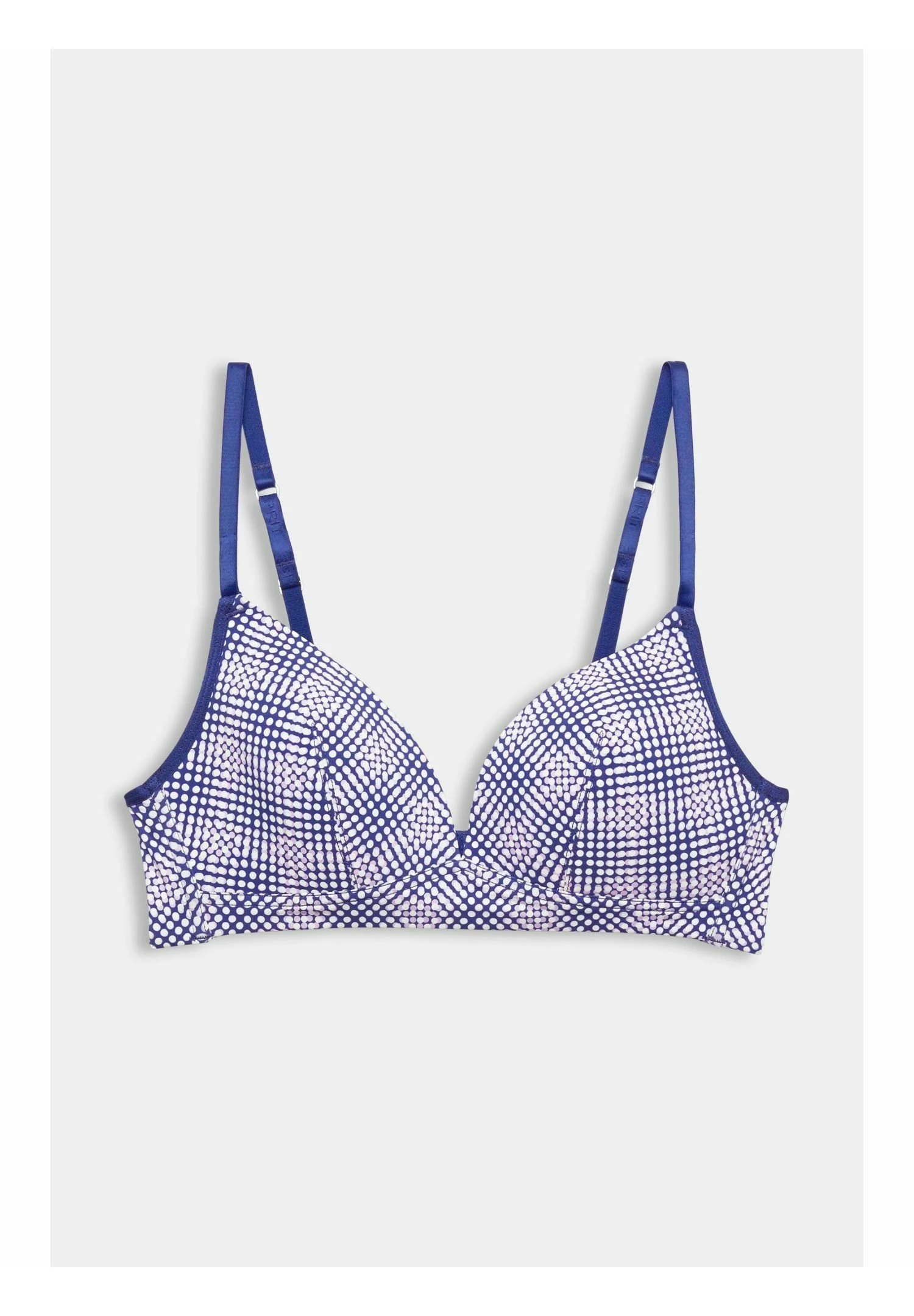 ESPRIT MINIMAL PRINT PAR THE SOFT FIT WIRELESS PADDED AOP - Biustonosz Z Trójkątną Miseczką - Dark Blue - obrazek 8
