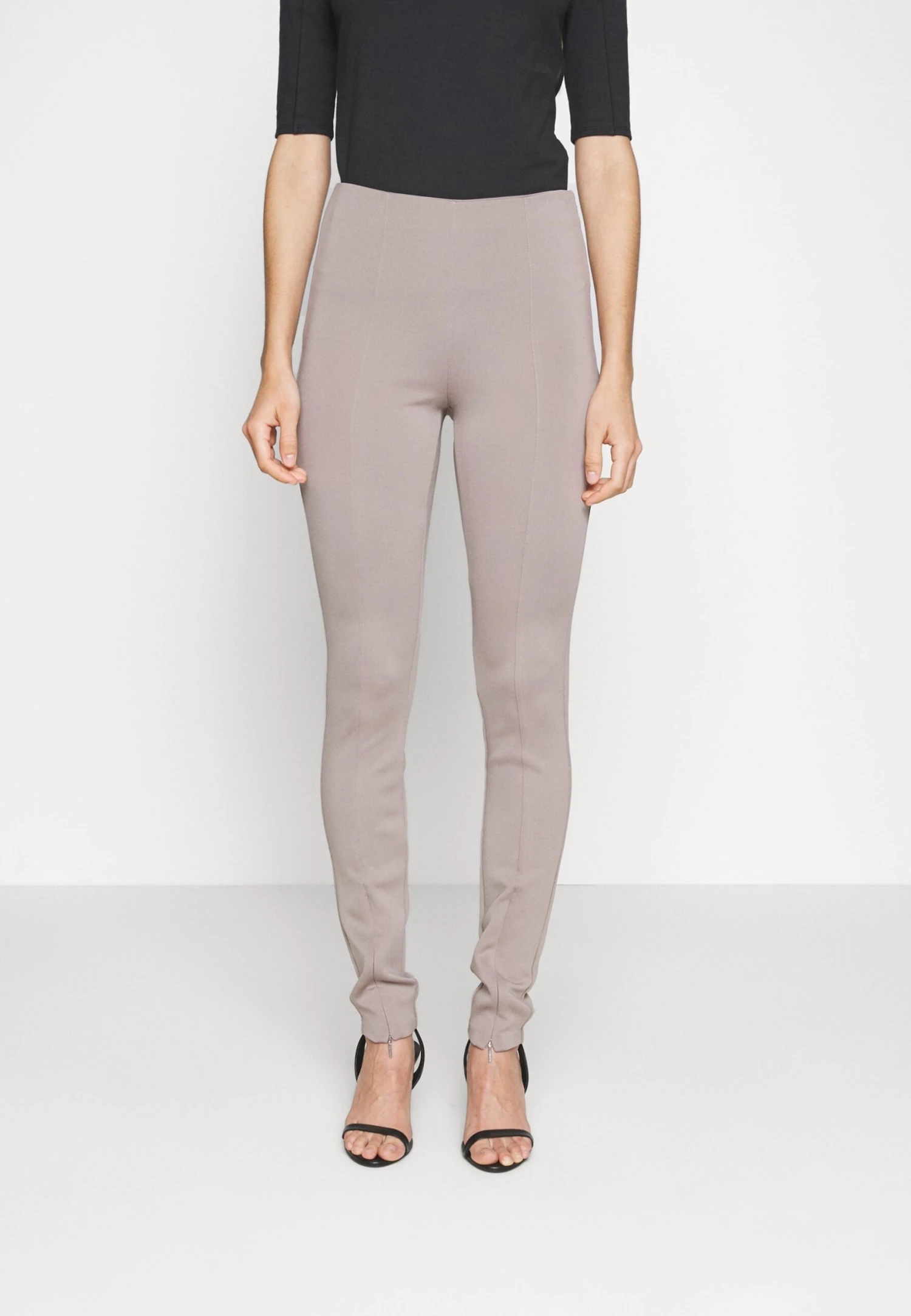 Calvin Klein TECHNICAL SPLIT - Legginsy - Cinder