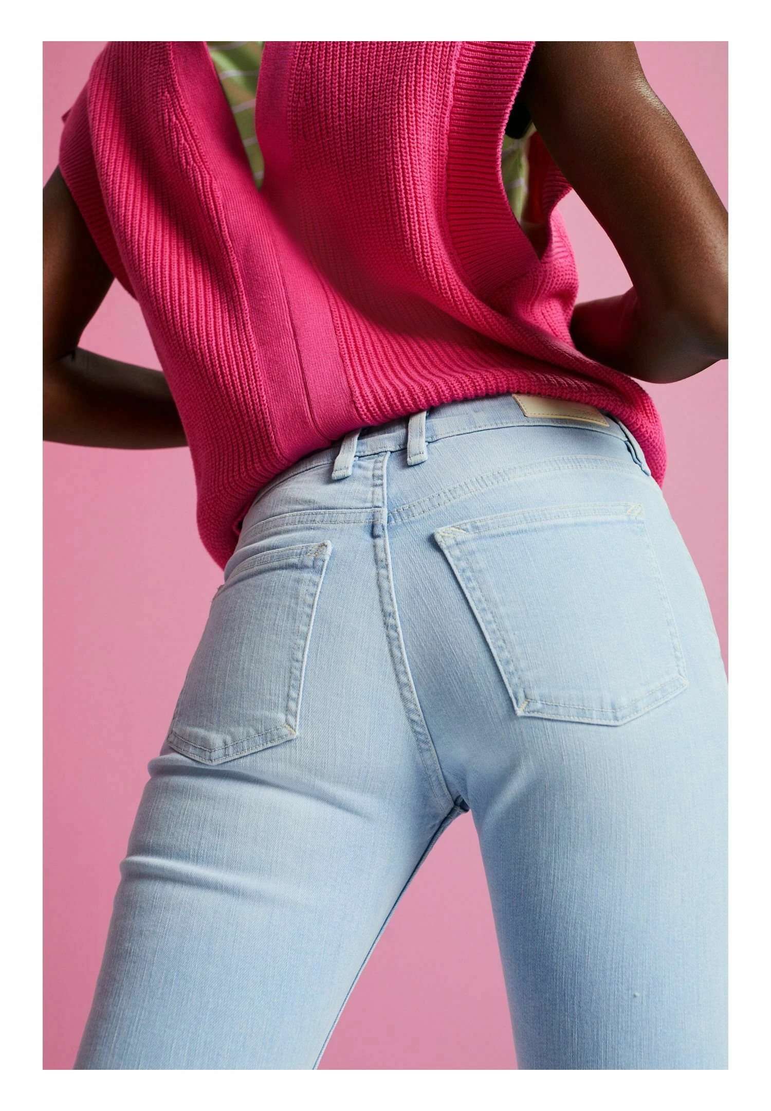 ESPRIT AUS MIT STRETCHKOMFORT - Jeansy Skinny Fit - Blue Bleached - obrazek 7