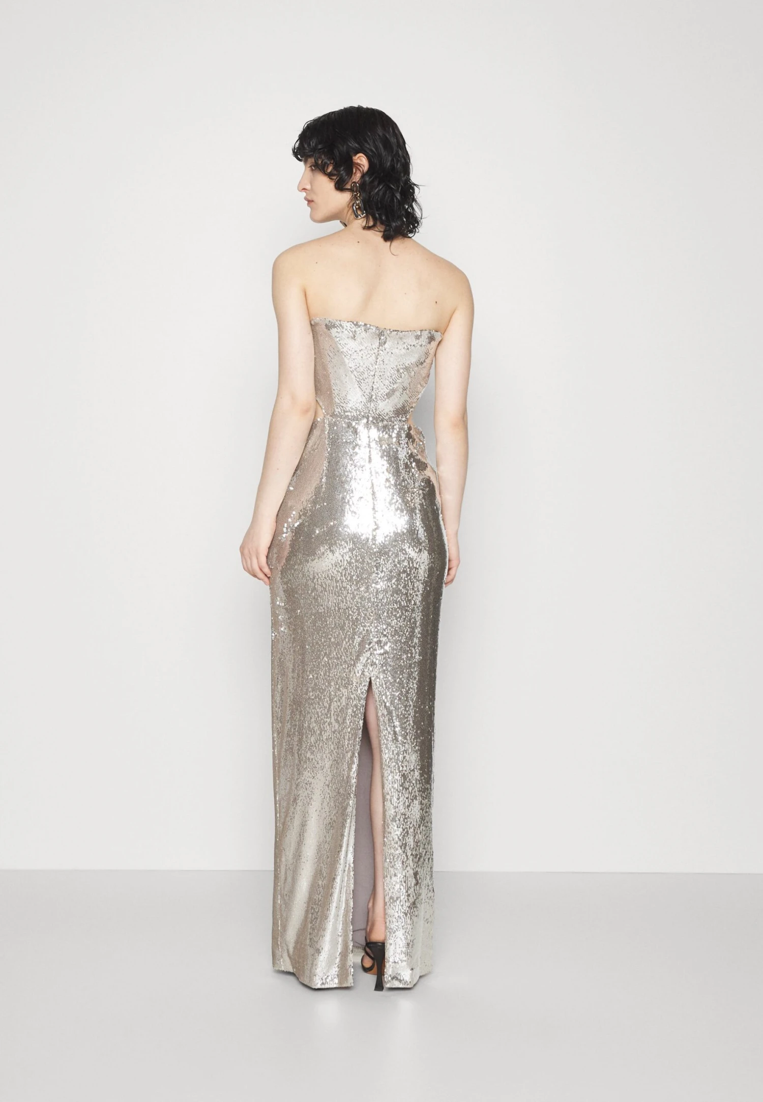 AVA STRAPLESS CUT OUT GOWN - Suknia Balowa - Silver/nude - obrazek 5