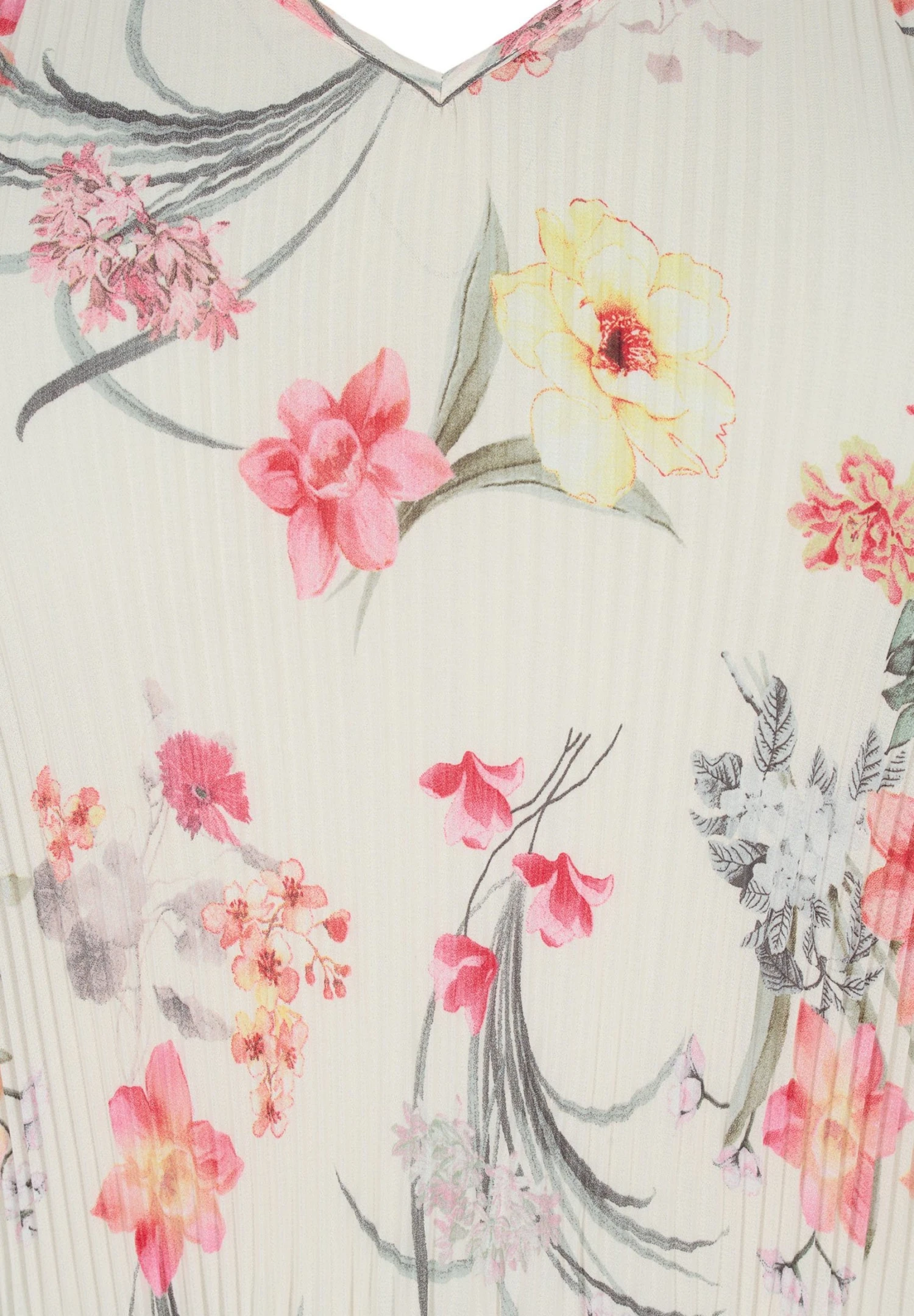 Zizzi PLEATED IN FLOWER PRINT - Bluzka - Sugar Swizzle Flower - obrazek 6