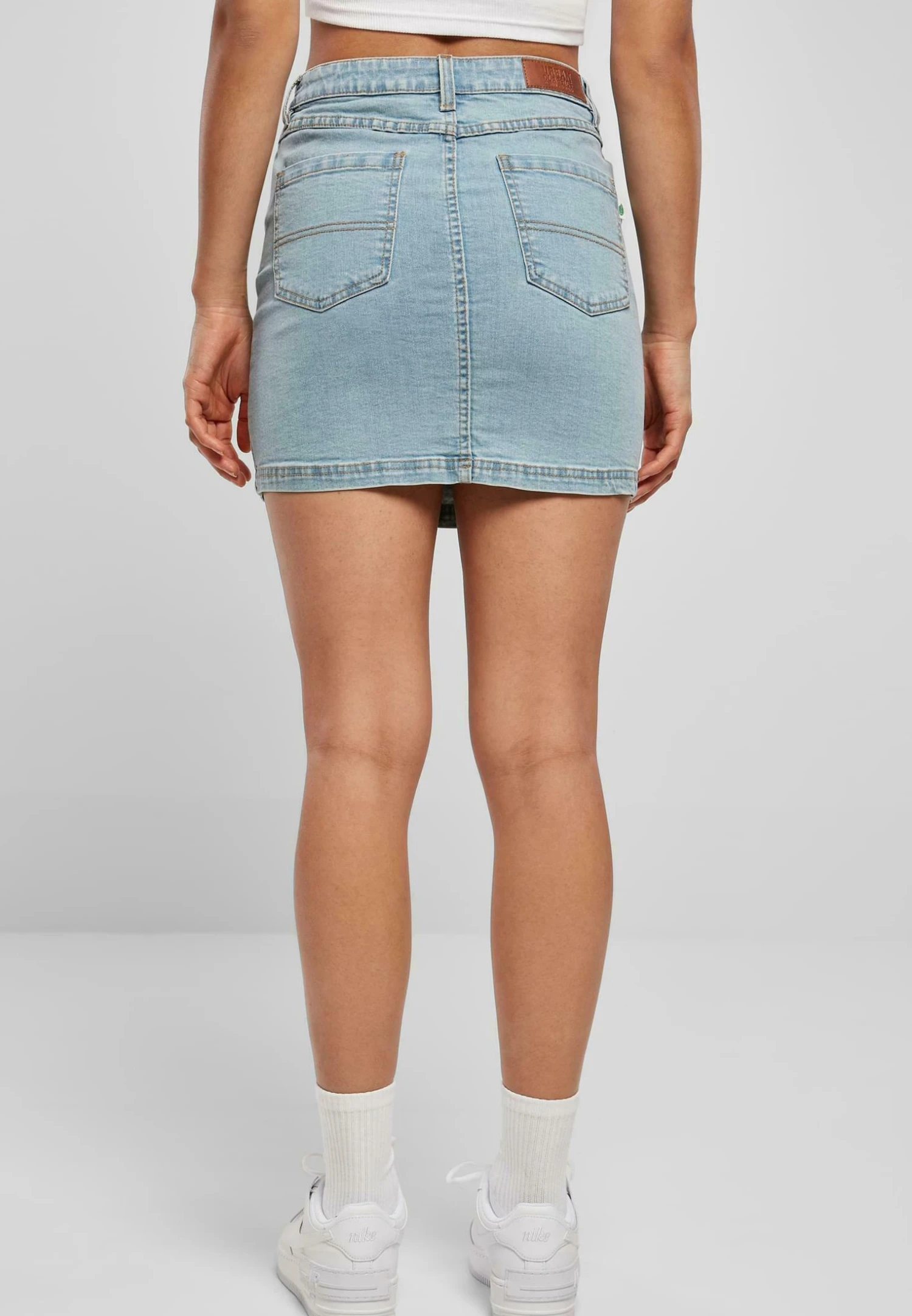 URBAN CLASSICS Spódnica Ołówkowa - Clearblue Bleached - obrazek 3