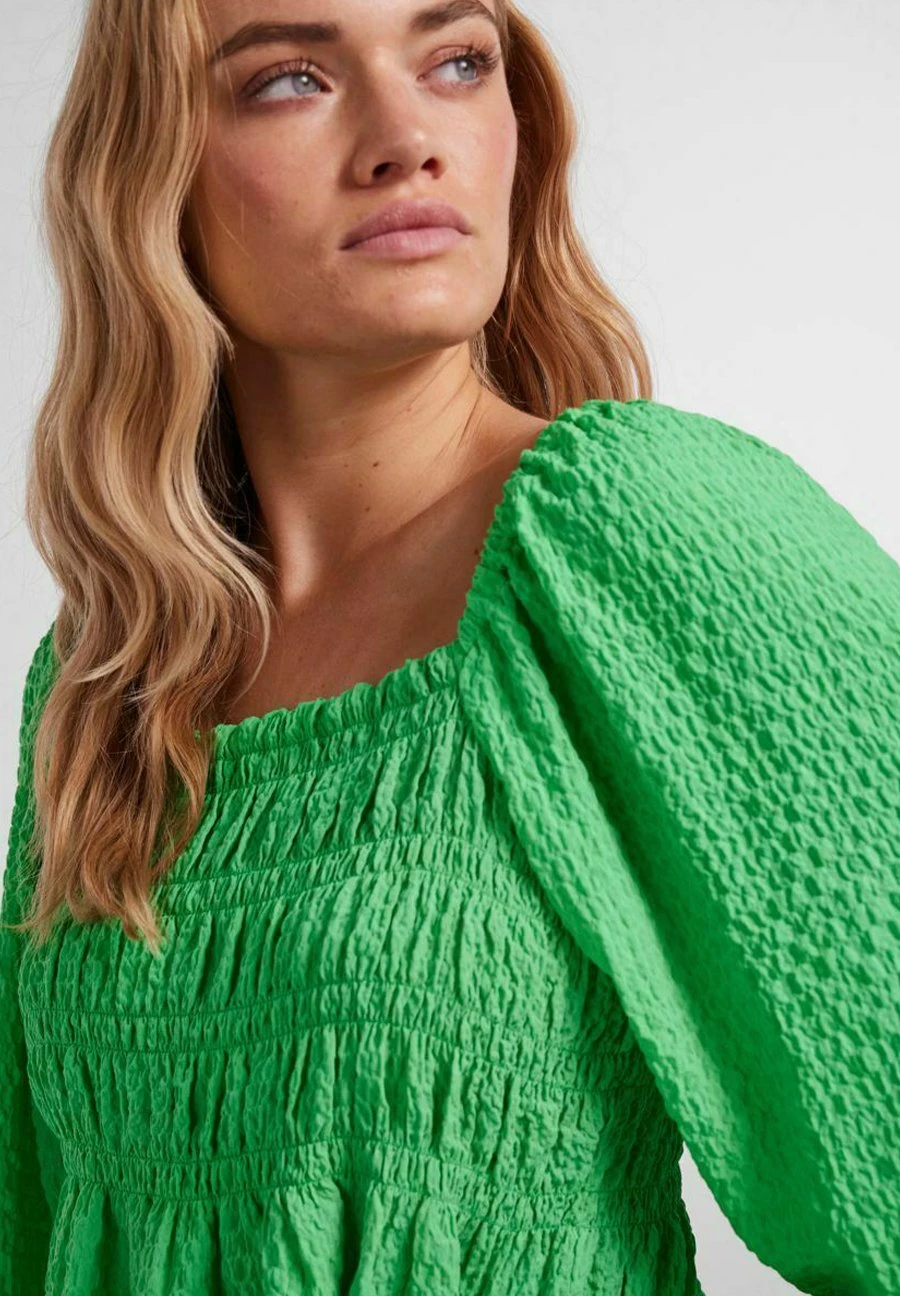 Pieces GESMOKTES - Bluzka - Irish Green - obrazek 4