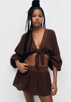 PULL & BEAR Szorty - Brown