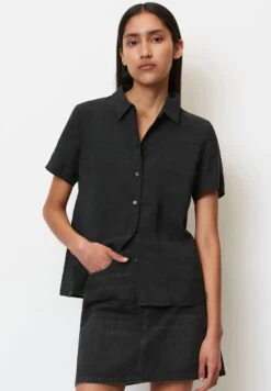 Marc O'Polo DENIM KURZARM - Koszula - Black