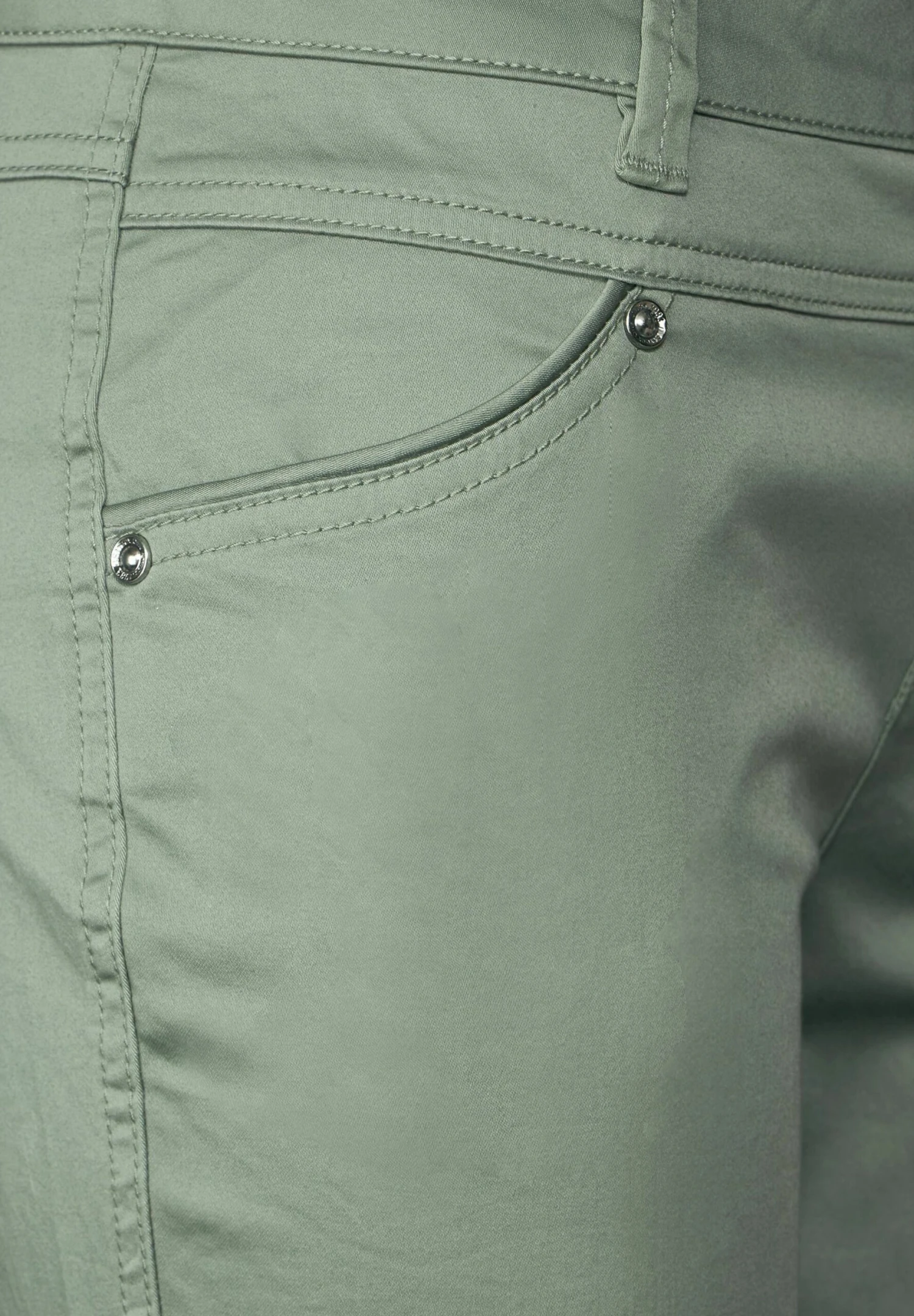 STREET ONE CASUAL FIT - Spodnie Materiałowe - Light Soft Olive - obrazek 5