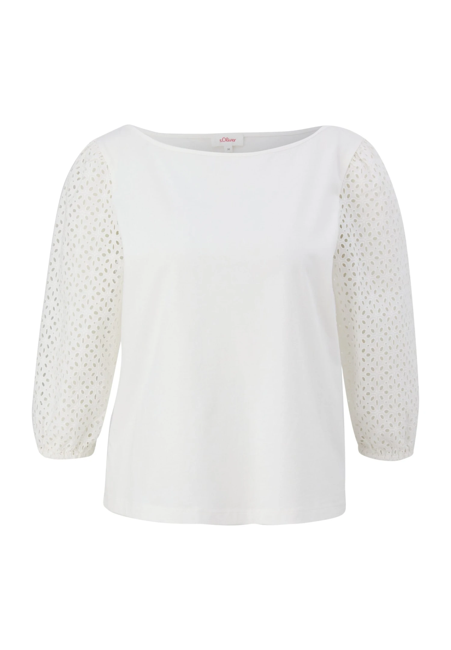 S.Oliver IM FABRICMIX - Bluzka - Ecru - obrazek 7