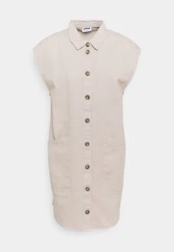 Noisy May NMALMA CAPSLEEVE DRESS - Sukienka Koszulowa - Chateau Gray