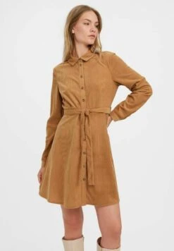 Vero Moda Sukienka Koszulowa - Tobacco Brown