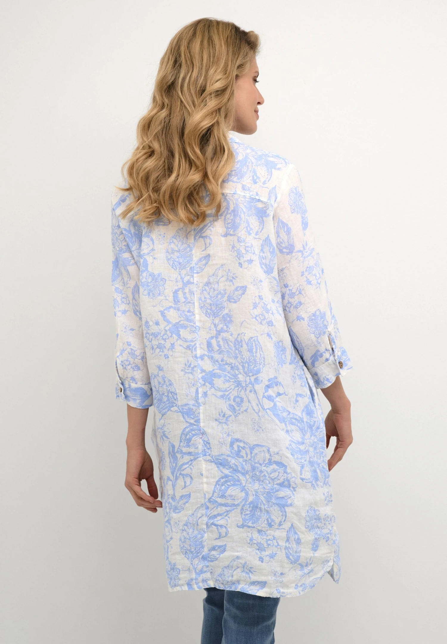 Cream BELLIS LONG - Koszula - Blue Botanic Garden - obrazek 3