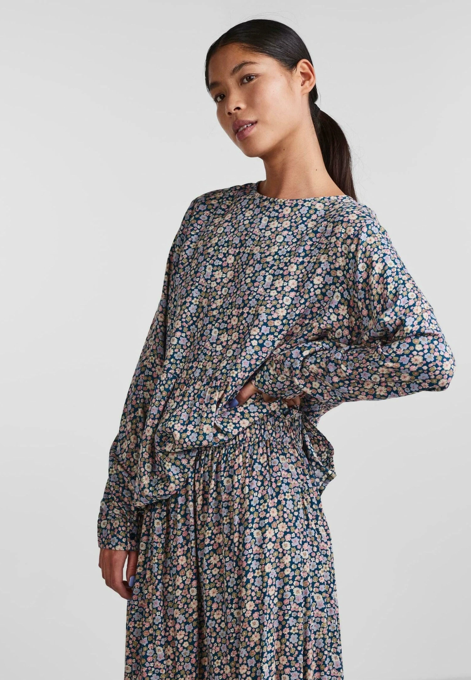 Pieces Bluzka - Deep Lagoon