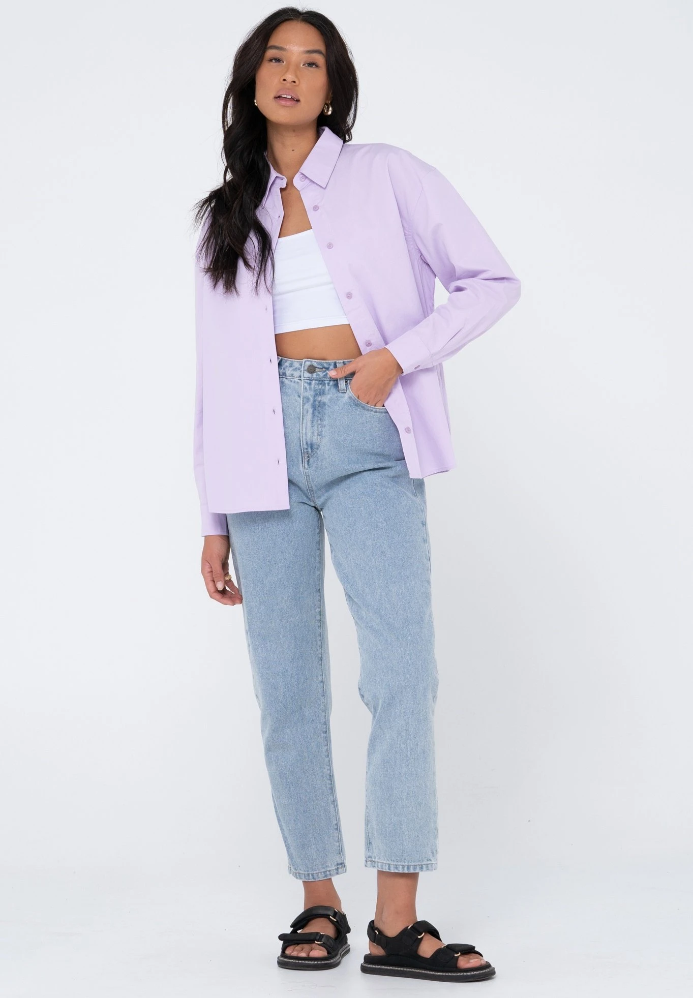 Rusty POPSICLE LONG SLEEVE - Koszula - Lavender - obrazek 2