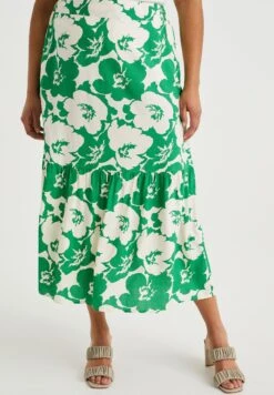 WE FASHION Curve - Długa Spódnica - White