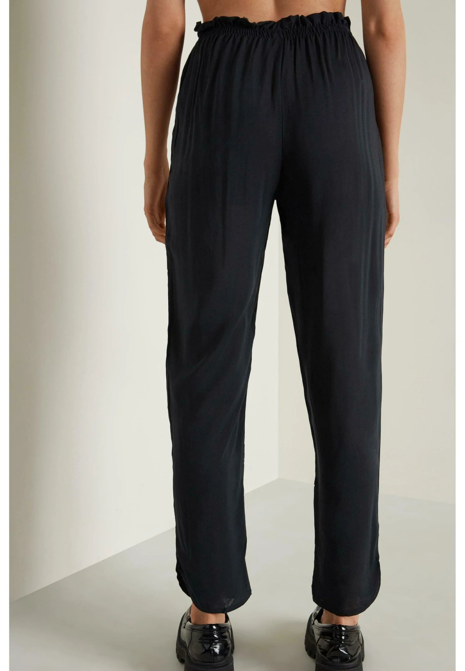 AVEC RAYURES - Spodnie Materiałowe - Nero - obrazek 3