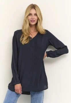 Kaffe AMBER V NECK - Tunika - Midnight Marine