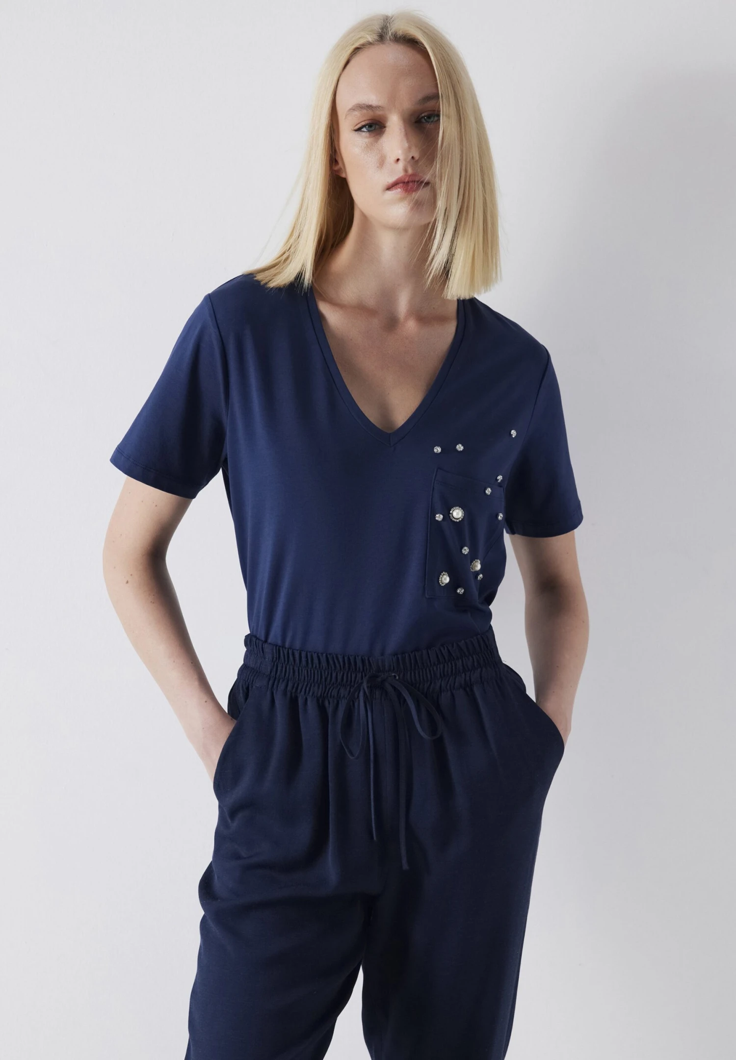 Ipekyol JOGGER - Spodnie Treningowe - Navy - obrazek 4