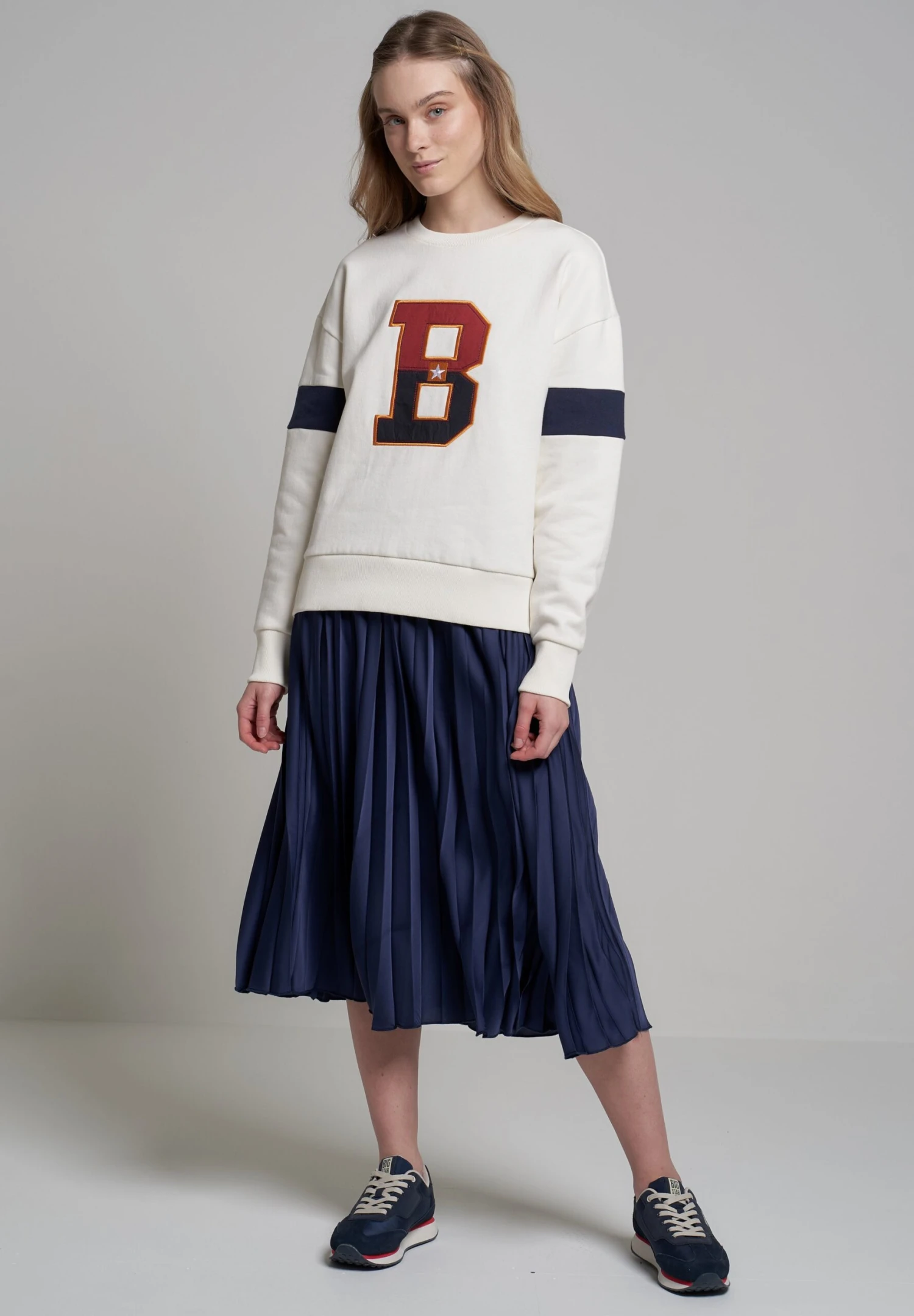 BIG STAR DRUMIA - Spódnica Trapezowa - Marine - obrazek 4