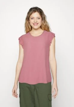 ONLY ONLKAJSA FRILL - T-shirt Z Nadrukiem - Nostalgia Rose