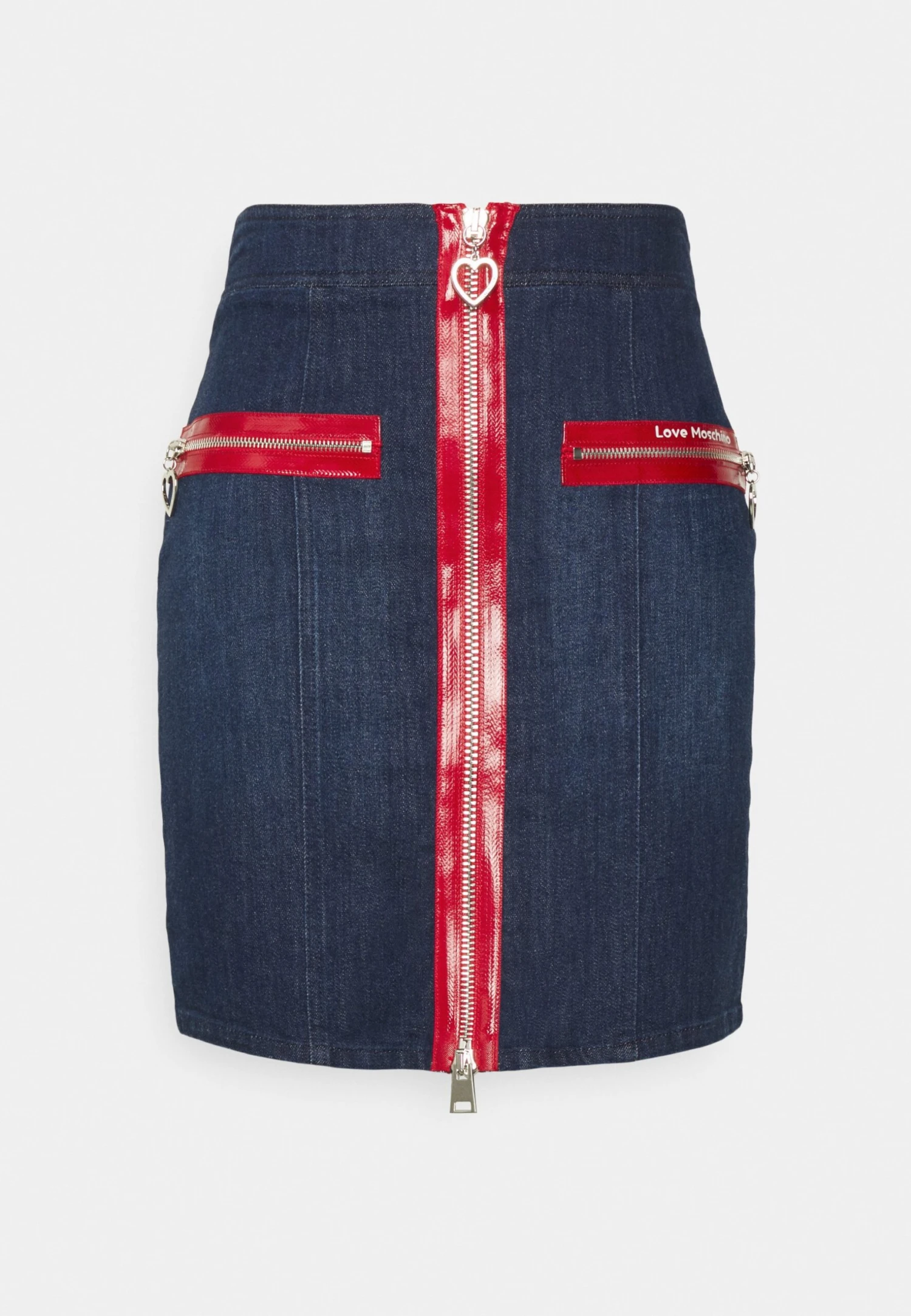 LOVE MOSCHINO Spódnica Mini - Blue Denim - obrazek 6