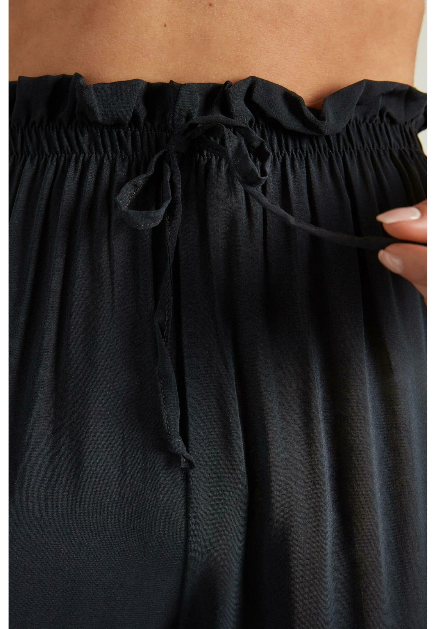 AVEC RAYURES - Spodnie Materiałowe - Nero - obrazek 4