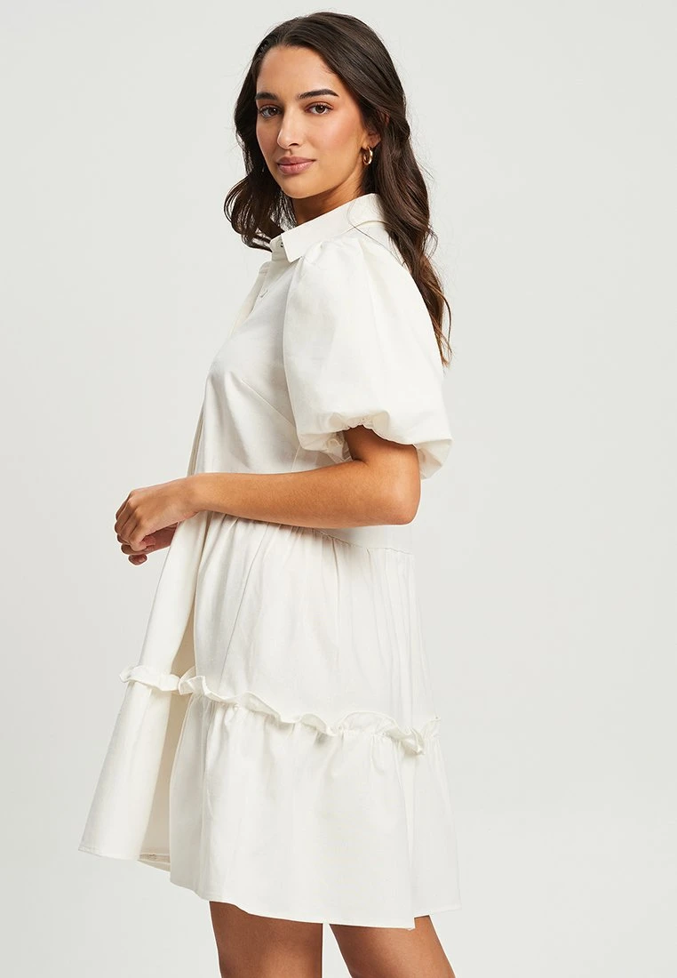 Tussah ARNA - Sukienka Koszulowa - White - obrazek 3