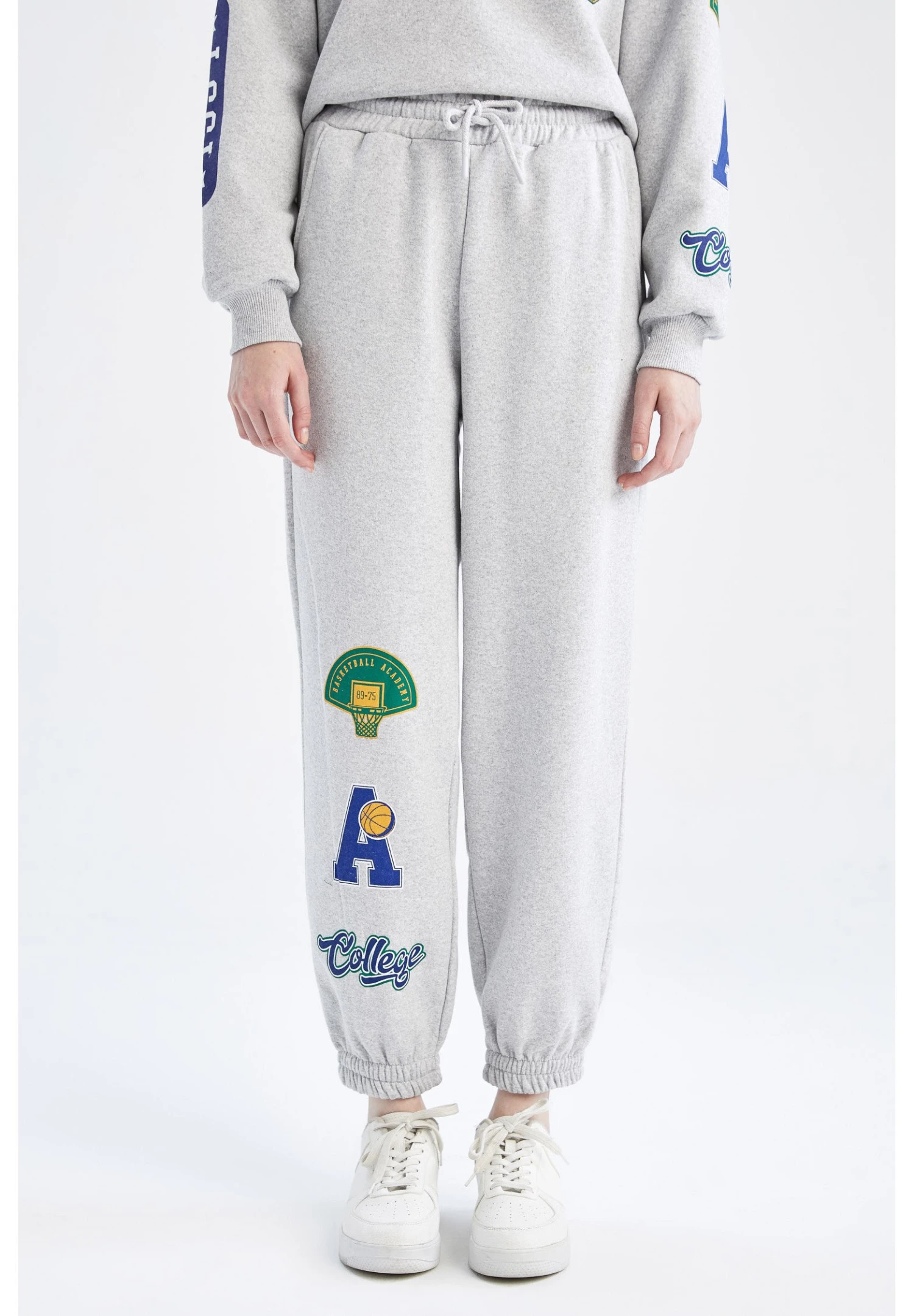 DeFacto LOOSE FIT - Spodnie Treningowe - Grey