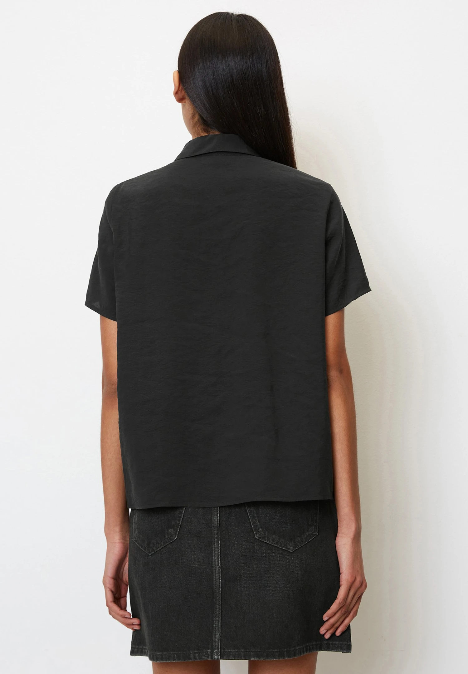 Marc O'Polo DENIM KURZARM - Koszula - Black - obrazek 3