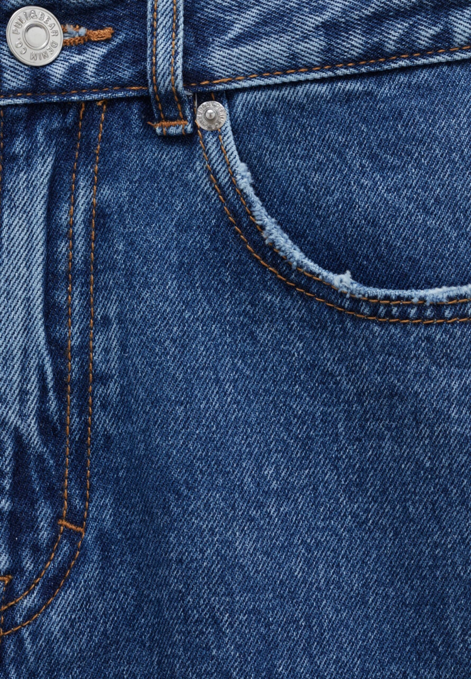 PULL & BEAR MOM FIT - Jeansy Zwężane - Dark-blue Denim - obrazek 8