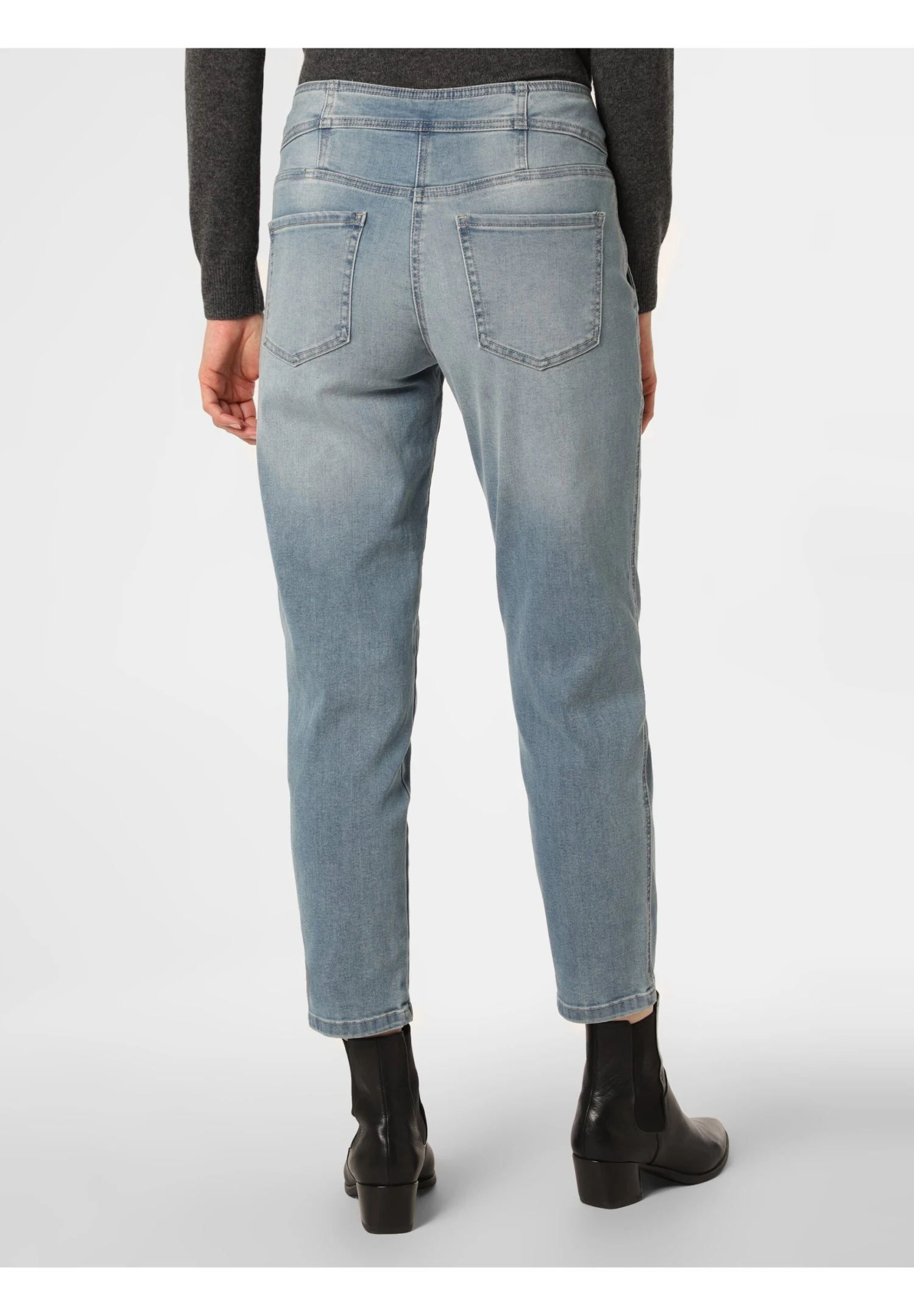 Marie Lund Jeansy Slim Fit - Light Stone - obrazek 2