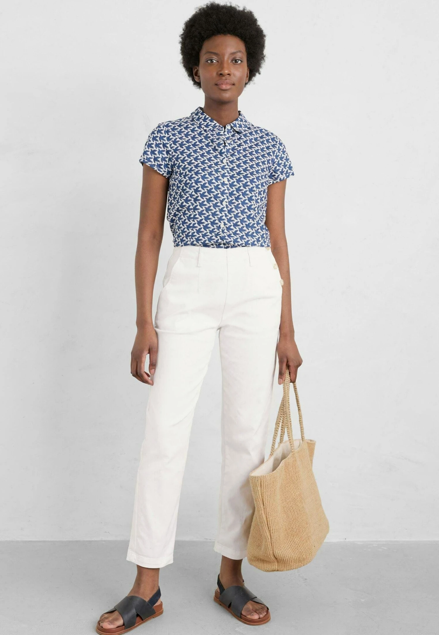 RUSHMAKER - Koszula - Retro Birds Marine - obrazek 2