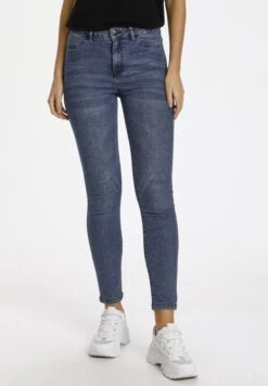 Saint Tropez TINNASZ - Jeansy Skinny Fit - Med.blue