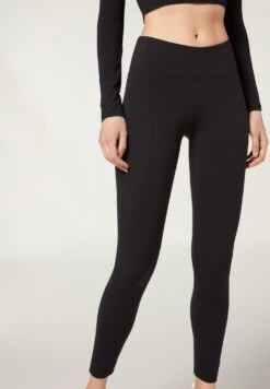 Calzedonia ACTIVE ULTRALIGHT - Legginsy - Nero