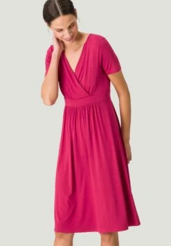 Zero MIT WICKELOPTIK - Sukienka Z Dżerseju - Deep Claret