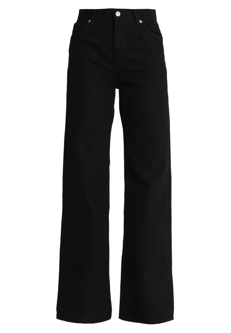 Monki Jeansy Bootcut - Black - obrazek 5