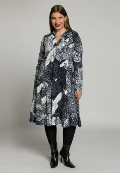 Ulla Popken Sukienka Dzianinowa - Black Multi