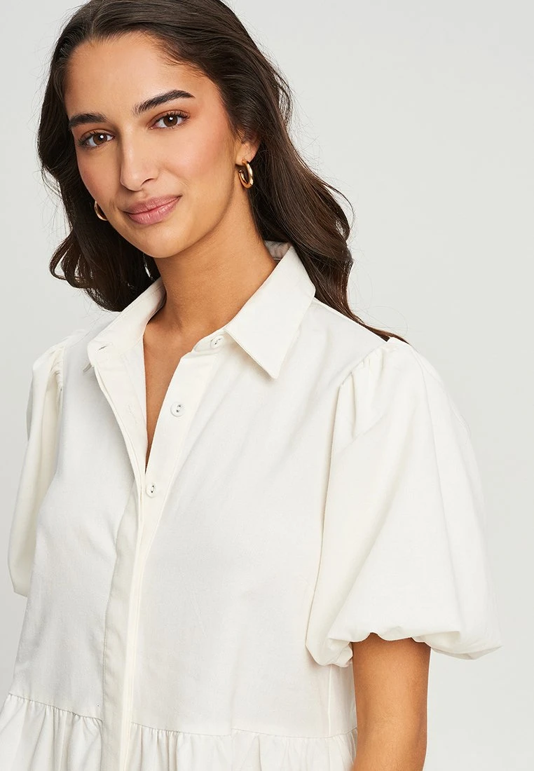 Tussah ARNA - Sukienka Koszulowa - White - obrazek 5