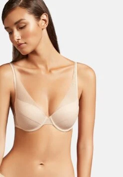 Biustonosz Z Trójkątną Miseczką - Flesh