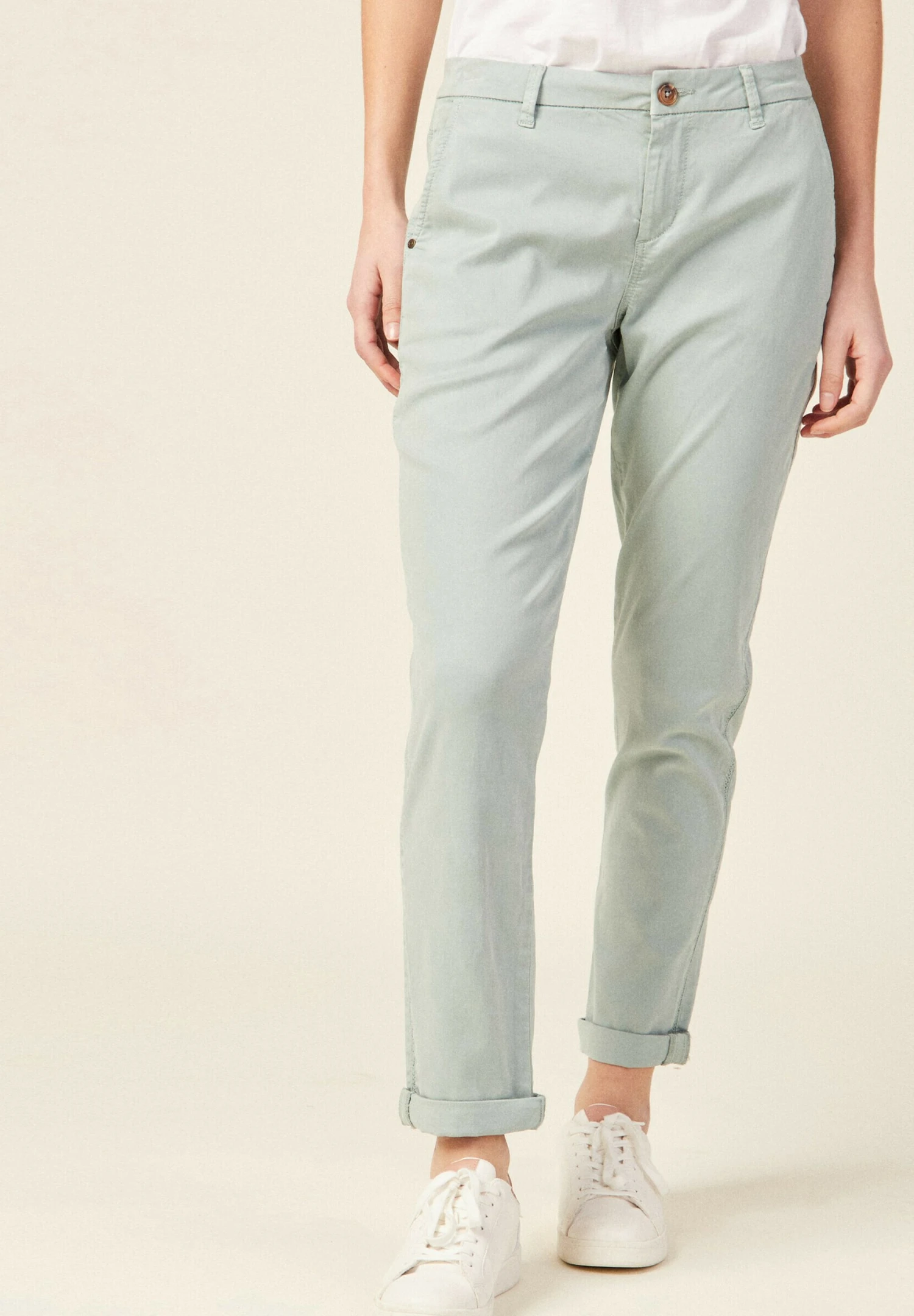 Chinosy - Vert Pastel - obrazek 5