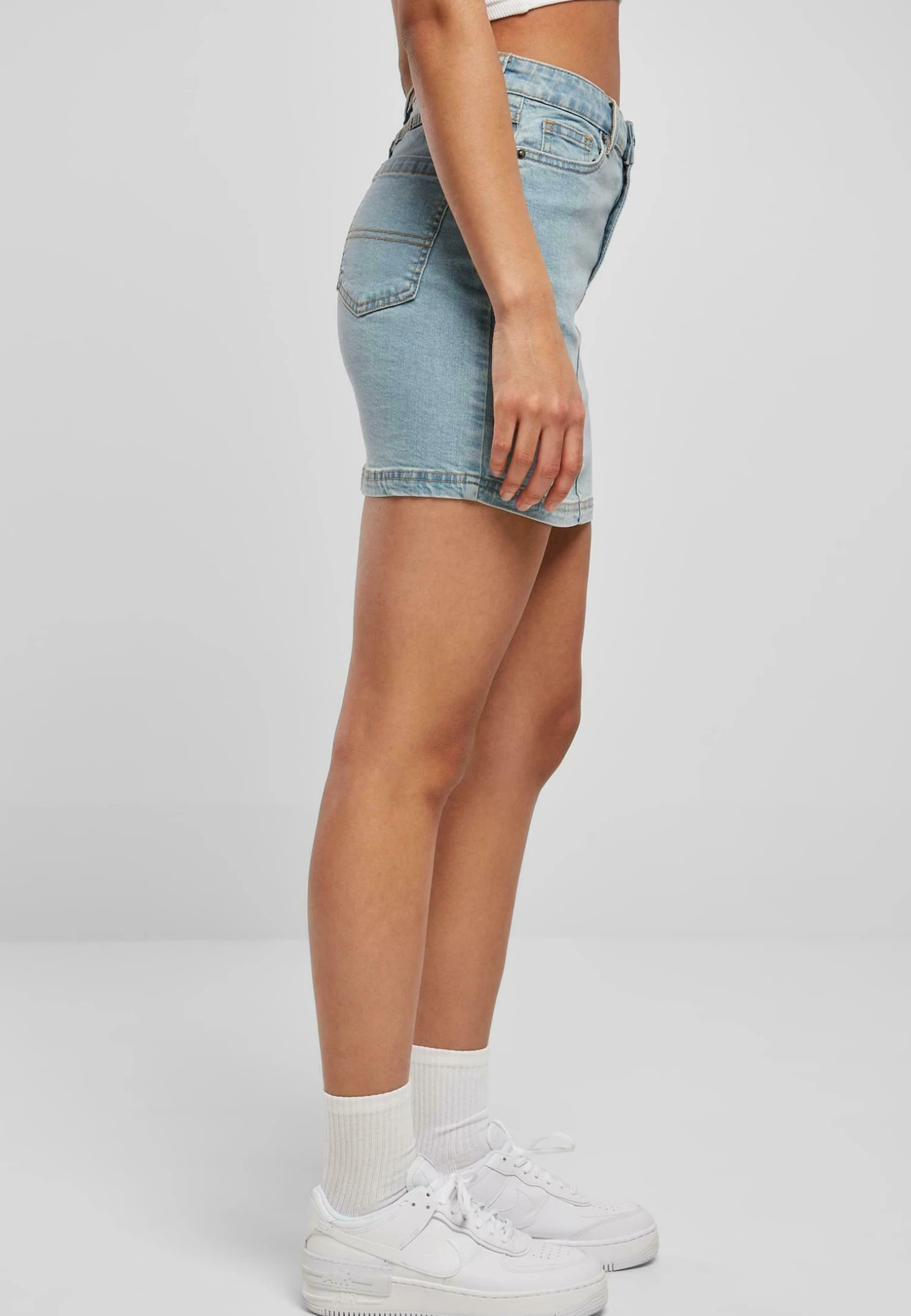 URBAN CLASSICS Spódnica Ołówkowa - Clearblue Bleached - obrazek 4