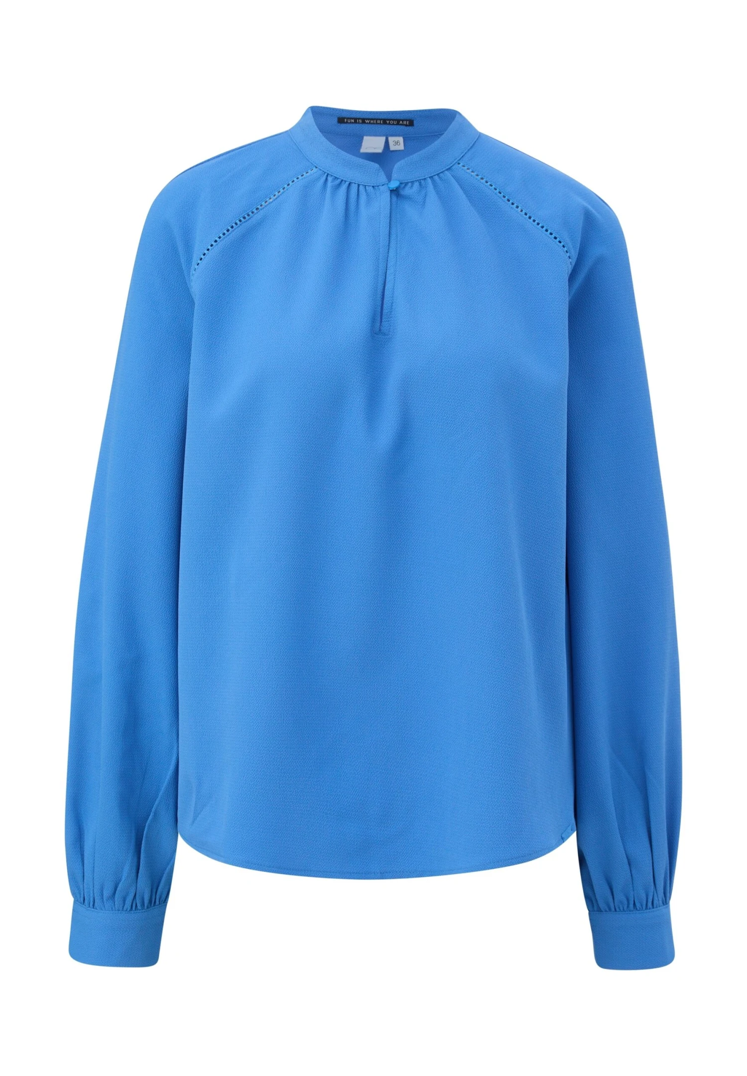 QS By S.Oliver LANGARM MIT STEHKRAGEN - Bluzka - Royalblau - obrazek 7