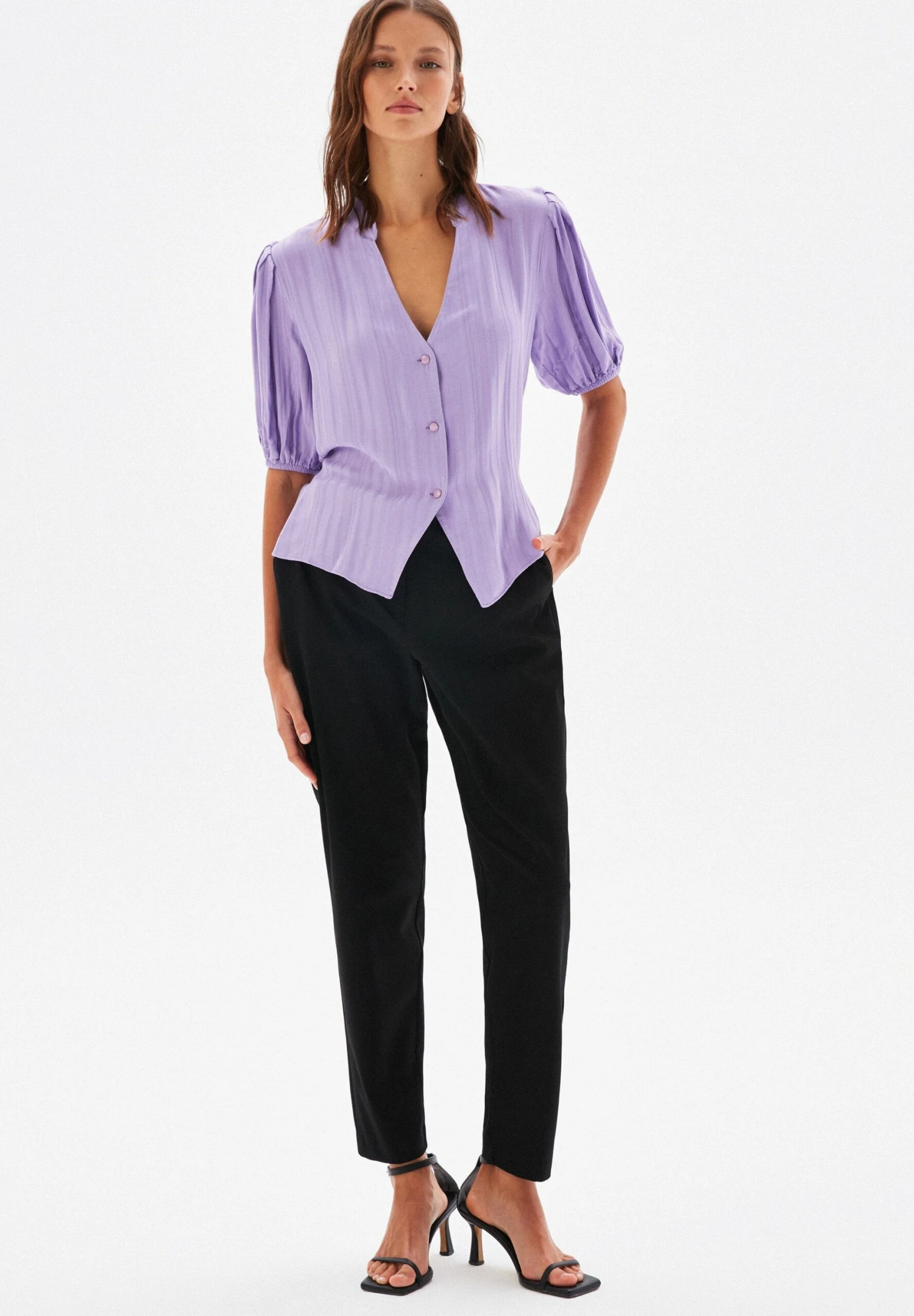 BALLOON SLEEVE - Koszula - Lilac - obrazek 2