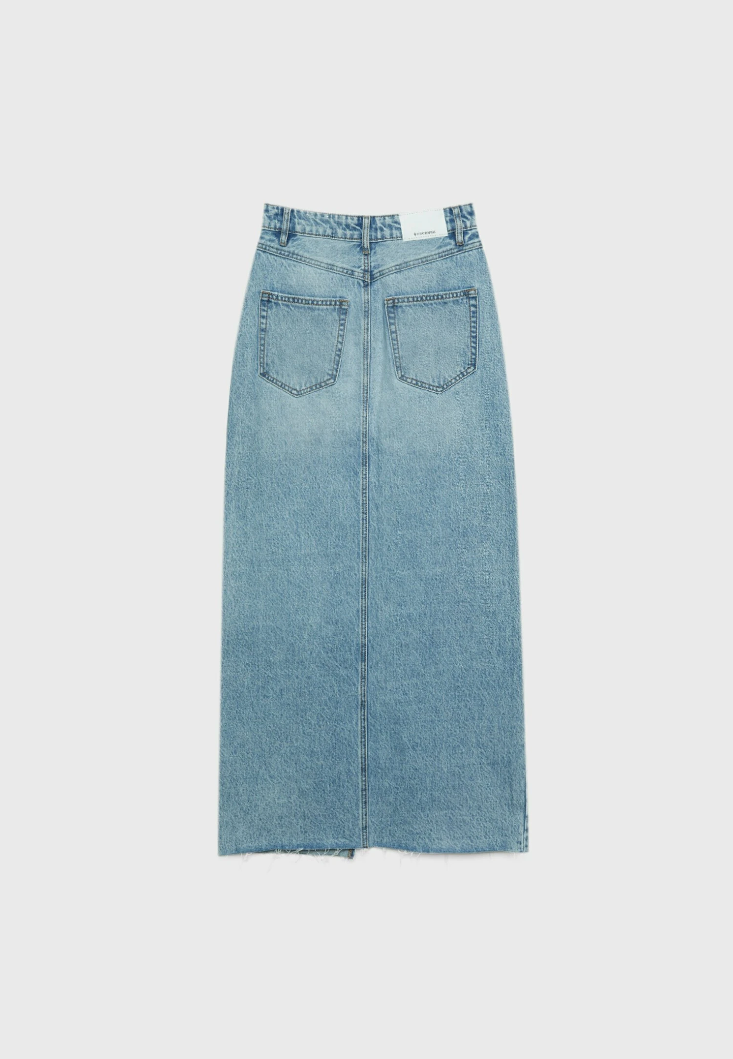 Stradivarius VINTAGE - Długa Spódnica - Light Blue - obrazek 6