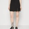 Calvin Klein Jeans LOGO WAISTBAND SKIRT - Spódnica Mini - Black