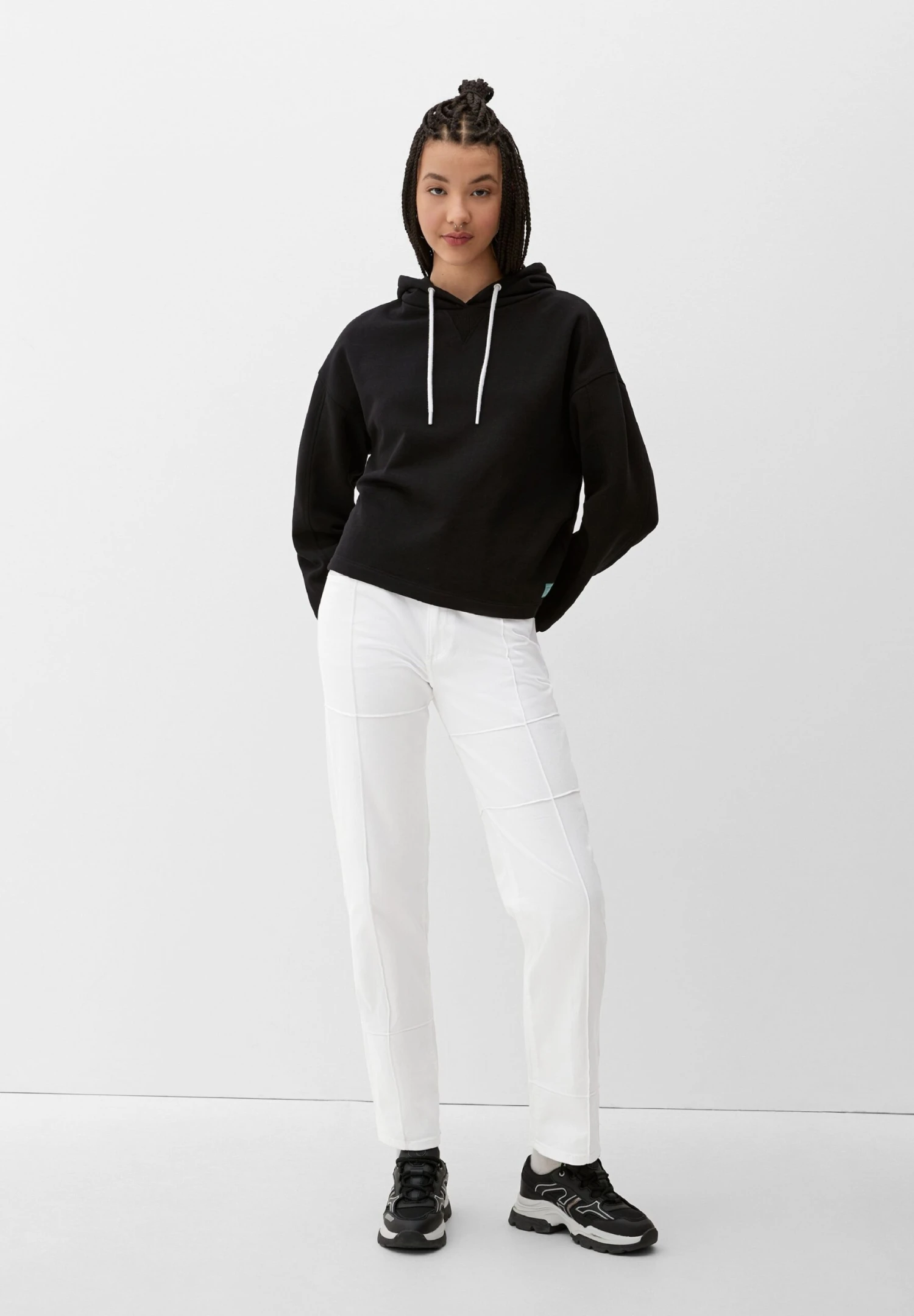 QS By S.Oliver Jeansy Straight Leg - Weiß - obrazek 2