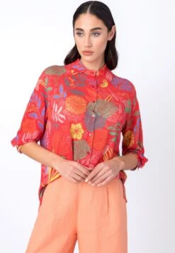 SEA PLANTS MOTIF - Koszula - Red
