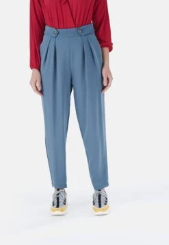Spodnie Materiałowe - Blue