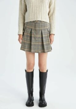 DeFacto Spódnica Trapezowa - Beige