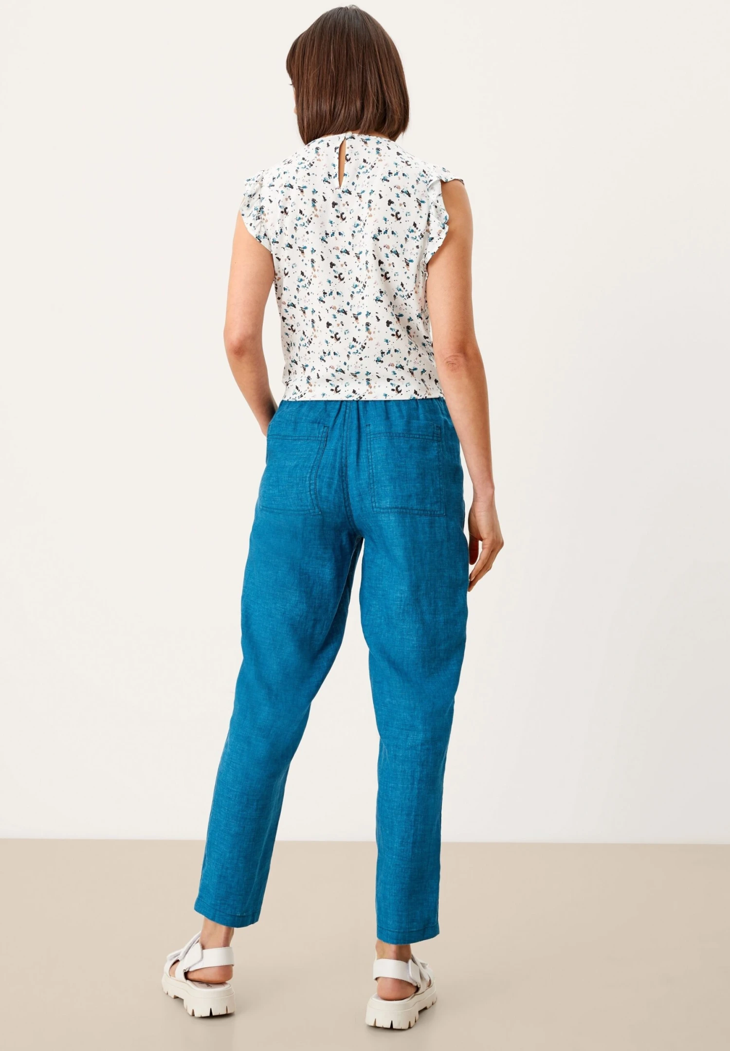 S.Oliver DE JOGGING - Spodnie Treningowe - Dark Teal Melange - obrazek 3