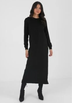 CREW NECK - Sukienka Dzianinowa - Black