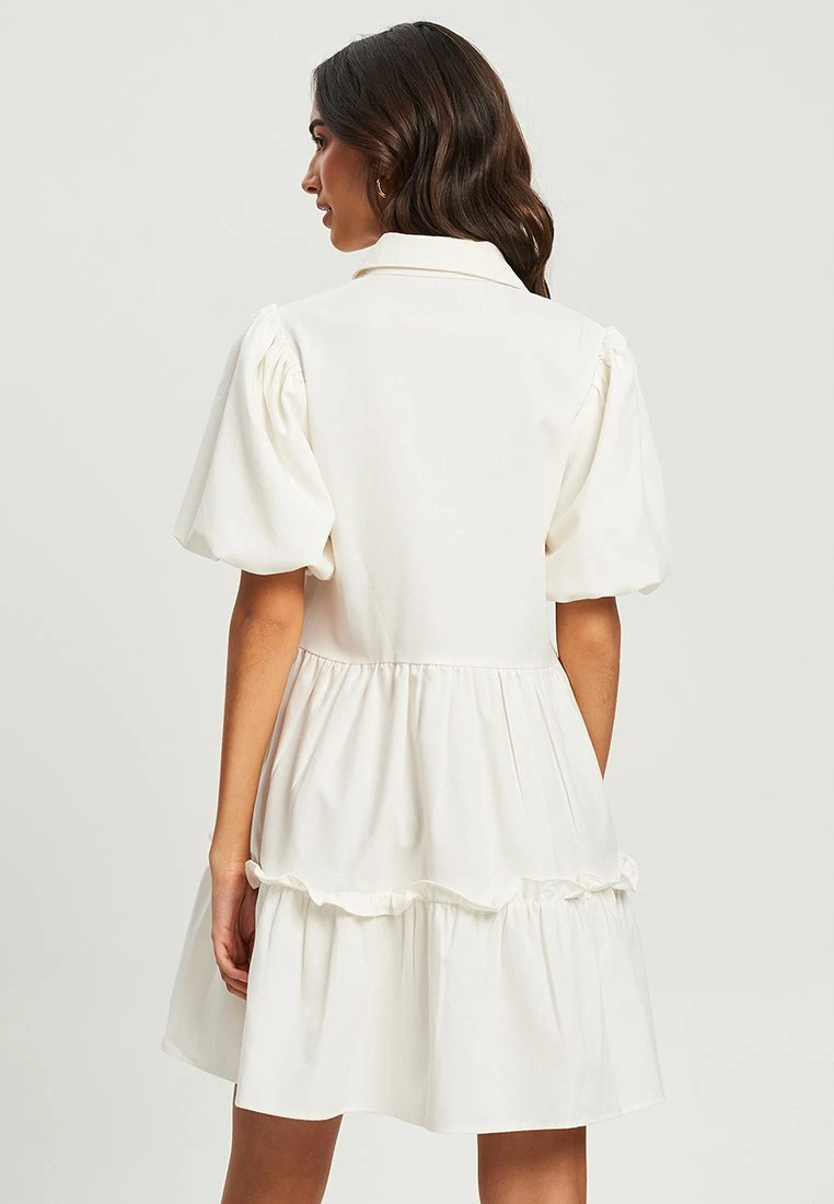 Tussah ARNA - Sukienka Koszulowa - White - obrazek 4